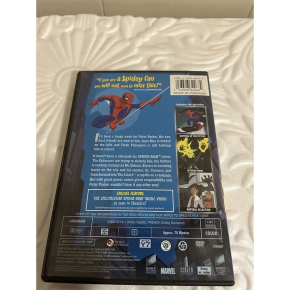 The Spectacular Spider-Man: Volume 1: Attack of the Lizard (DVD, 2009) - Picture 12 of 12